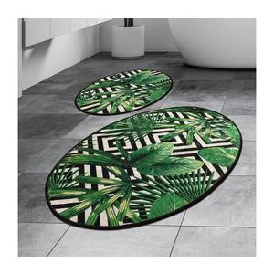 SADA 2x Kúpeľňová predložka TROPIC 60/100 cm zelená 359CHL1543 vyobraziť