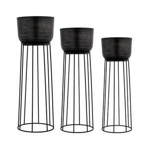 Eglo 428096 - SADA 3x Kovový kvetináč OKAYAMA čierna 428096 vyobraziť