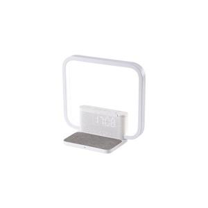 08994L - LED Stmievateľná stolná lampa s budíkom a nabíjaním 18W/230V biela 08994L vyobraziť