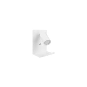 Nástenné bodové svietidlo s poličkou a USB nabíjačkou 1xGU10/35W/230V biela BEDROOM LIGHT REST WHITE USB vyobraziť