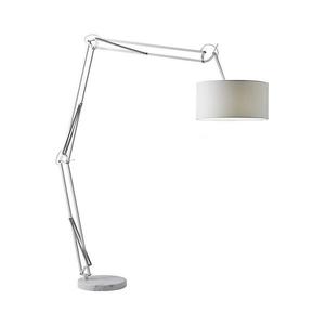 Redo 02-385 - Stojacia lampa AZAR 1xE27/42W/230V biela/chróm 02-385 vyobraziť