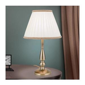 Orion LA 4-1085/1 - Stolná lampa TONIA 1xE27/60W/230V pr. 30 cm biela/bronz LA 4-1085/1 Patina vyobraziť