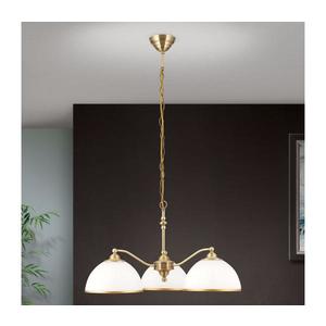 Orion LU 1838/3 - Luster na reťazi OLD LAMP 3xE27/40W/230V biela/mosadz LU 1838/3 Patina vyobraziť