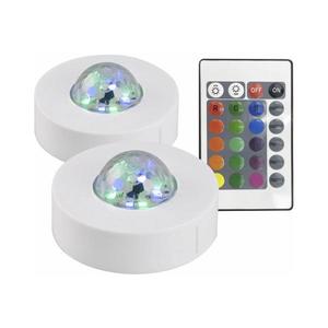 SADA 2x LED RGB Dekoračné svietidlo FESTA 3xAAA/4, 5V + diaľkové ovládanie 325501 vyobraziť