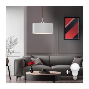 Eglo - LED luster na lanku TUNJA 1xE27/60W/230V biela 1xEG32516+1xEG32476 vyobraziť