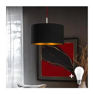 Eglo - LED Luster na lanku TUNJA 1xE27/60W/230V čierna 1xEG32516+1xEG32486 vyobraziť
