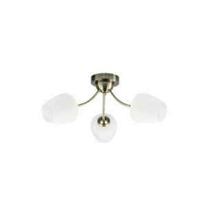 Prisadený luster ZINA 3xE27/40W/230V mosadz/biela 33-22585 vyobraziť
