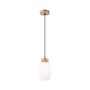Luster na lanku HARMONY 1xE27/15W/230V pr. 14 cm biela/dub LM - 1.258 / A vyobraziť