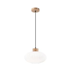 Luster na lanku HARMONY 1xE27/15W/230V pr. 30 cm biela/dub LM - 1.258 / D vyobraziť