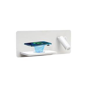 08286L-LED Nástenné sviet. s pol., USB a bezdr. nab. LED/3W/230V + LED/3W 08286L vyobraziť