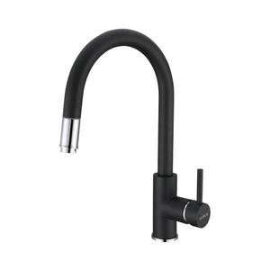 ALVEUS 1129022 - Drezová batéria s vyťahovacou sprškou DELOS 38 cm granit/čierna 1129022 vyobraziť