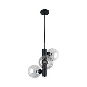 Keter Lighting Luster na lanku TUBE 3xE27/60W/230V čierna/číra 1936 vyobraziť