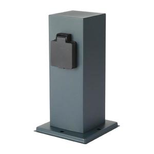 Brilagi - Vonkajší zásuvkový stĺpik PILLAR 1Z SCHUKO 230V IP44 antracit BRI189 vyobraziť