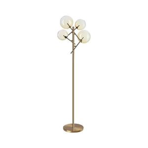 Ideal Lux - LED Stojacia lampa EQUINOXE 4xG4/2W/230V mosadz/dymová 348285 vyobraziť