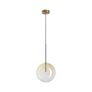 Ideal Lux - LED Luster na lanku EQUINOXE 1xG4/2W/230V pr. 25 cm mosadz/dymová 326368 vyobraziť