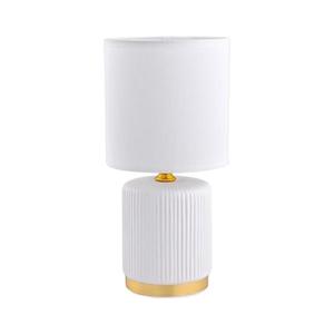 Zuma Line HS8720-WH - Stolná lampa 1xE14/40W/230V biela/zlatá HS8720-WH vyobraziť
