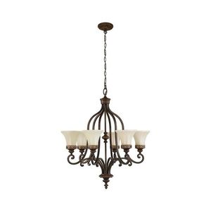 Elstead Feiss FE-DRAWING-ROOM6 - Luster na reťazi DRAWING ROOM 6xE27/60W/230V FE-DRAWING-ROOM6 vyobraziť