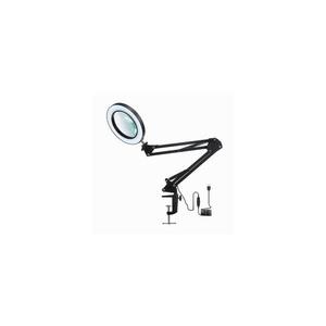 LED stmievateľná stolná lampa s lupou LED/22W/5V čierna P351 vyobraziť