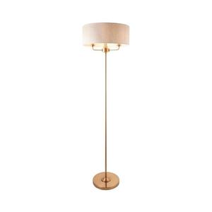 Endon 110724 - Stojacia lampa HIGHCLERE 1xE14/40W/230V béžová/mosadz 110724 vyobraziť