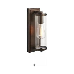 Endon 94077 - Kúpeľňové nástenné svietidlo TAYLOR 1xE27/10W/230V IP44 hnedá 94077 vyobraziť