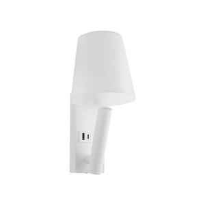 LED nástenné svietidlo s USB portom LED/2W/230V 3000K biela 240006 vyobraziť
