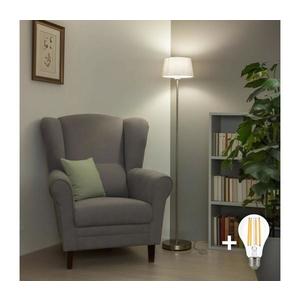 Brilagi - LED stojacia lampa CERIA 1xE27/40W/230V pr. 30 cm biela/matný chróm EG300183+EG781035 vyobraziť