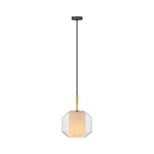 Zuma Line 003064-034742 - Závesné svietidlo SOLIX na lanku 1xE27/25W/230V, Ø 22 cm, zlatá/čierna 003064-034742 vyobraziť