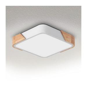 Brilagi - LED Stropné svietidlo PILANA LED/24W/230V dub/biela 32x32 cm WO800-OEM27-30 vyobraziť