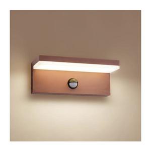 BRILAGI-LED Vonkajšie nástenné svietidlo so senzorom TESSI LED/10W/230V hnedé IP54 BRI553 vyobraziť