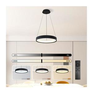 BRILAGI - LED stmievateľný luster na lanku FALCON MODERN LED/30W/230V 40 cm čierny + diaľkové ovládanie BRI503 vyobraziť