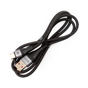 Pletený USB kábel USB-A / USB-C konektor 18W 1m čierna PSCCA120 vyobraziť