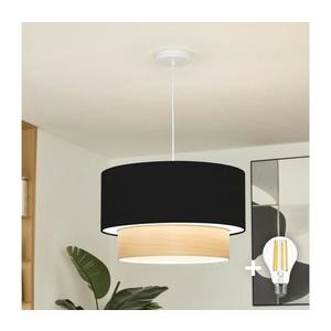 BRILAGI - LED luster na lanku CERIA 1xE27/40W/230V priemer 50 cm čierna/béžová EG300171+EG781091 vyobraziť