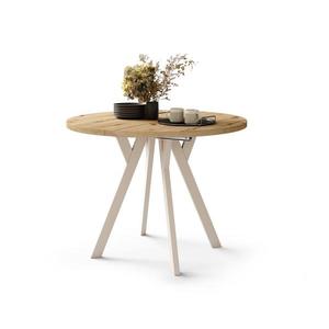 Rozkladací jedálenský stôl ARTUR dub artisan/béžová 5903631916700 vyobraziť