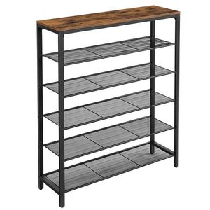 Boxxx REGÁL NA TOPÁNKY, hnedá, čierna, 100/110/30 cm vyobraziť