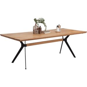 Linea Natura JEDÁLENSKÝ STÔL, divoký dub, čierna, farba duba, 220/100/76 cm vyobraziť