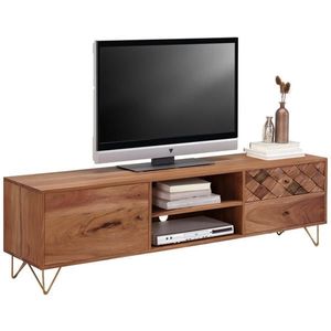 Ambia Home NÍZKA KOMODA, akácia, prírodná farba, 160/45/35 cm vyobraziť