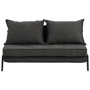 ROZKLADACIA POHOVKA, textil, tmavosivá vyobraziť