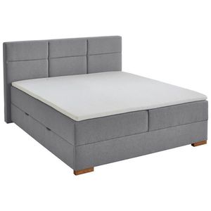 home24 BOXSPRINGOVÁ POSTEĽ, 180/200 cm, sivá vyobraziť