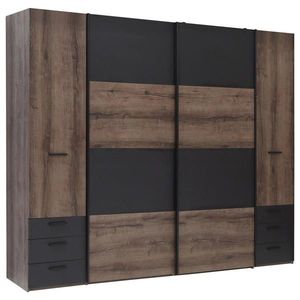 Carryhome ŠATNÍKOVÁ SKRIŇA, čierna, farba duba, 270, 3/223/61, 2 cm vyobraziť