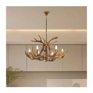 Brilagi - Závesný luster na reťazi DEER 6xE14/10W/230V, priemer 80 cm, v tvare parožia BRI431 vyobraziť