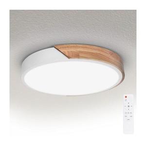 Brilagi - stmievateľné LED svietidlo PILANA LED/48W/230V dub/biela, priemer 40 cm + diaľkové ovládanie WO800-OEM25 vyobraziť