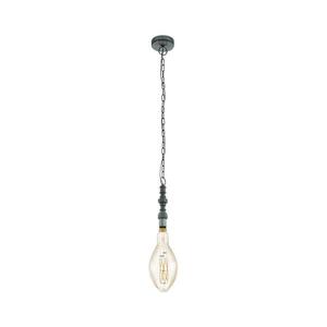 Eglo 79407 - LED luster na reťazi PENSILVA 1xE27/8W/230V čierna 79407 vyobraziť