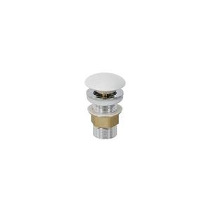 Bathco 0212MT-Umývadlová výpusť bez prepadu CLICK-CLACK pr. 6 cm lesklý chróm / matná biela 0212MT vyobraziť