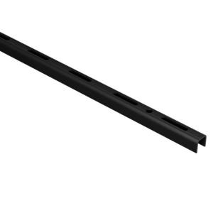 Jednoradová lišta 18x12 mm dĺžka 2000 mm čierna matná vyobraziť