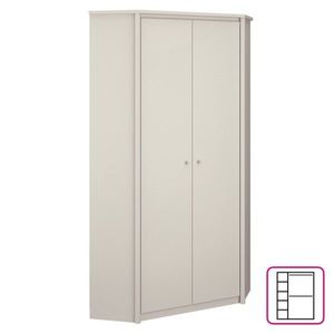 KONDELA Karos 2D rohová skriňa kašmír vyobraziť