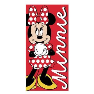 Detská bavlnená osuška Robin Minnie 70x140 cm červená vyobraziť