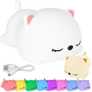 Detská stolná LED lampa Kitty biela vyobraziť