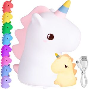 Detská stolná LED lampa Unicorn biela vyobraziť