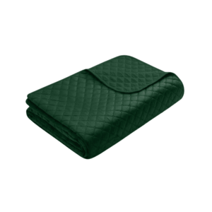 Obojstranný prešívaný prehoz Beddo 008 220x240 cm tmavozelený vyobraziť