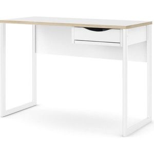 Písací stôl Felixa 513 110 cm hickory Jackson/biely vyobraziť